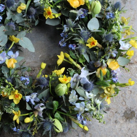Spring Funeral Wreath - Mills in Bloom Winchester Delivery