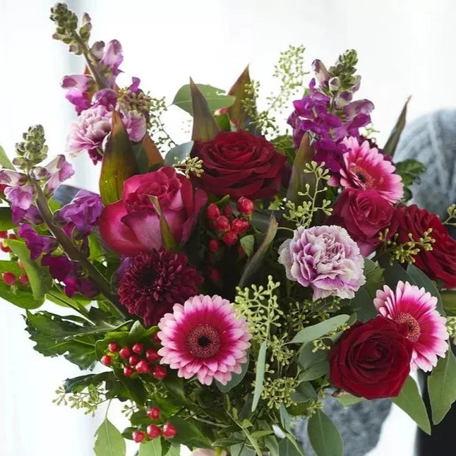 Romantic Pink Bouquet for Valentines Day - Mills in Bloom Winchester Florists