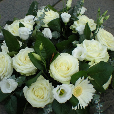 White Rose Funeral Posy - Mills in Bloom Florists in Winchester