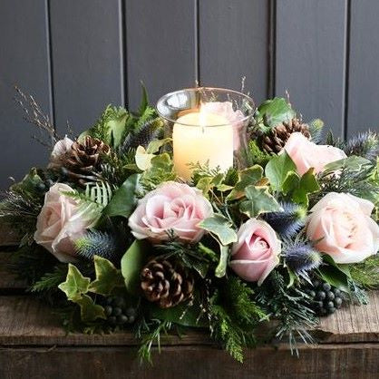 White Christmas Arrangement Delivery Winchester Mills in Bloom