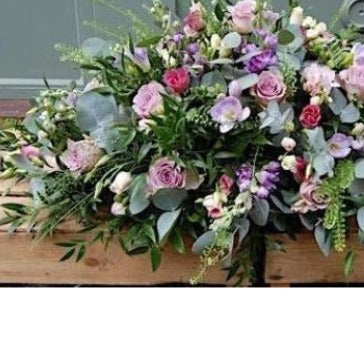Vintage Pink Funeral Spray - Mills in Bloom Flowers